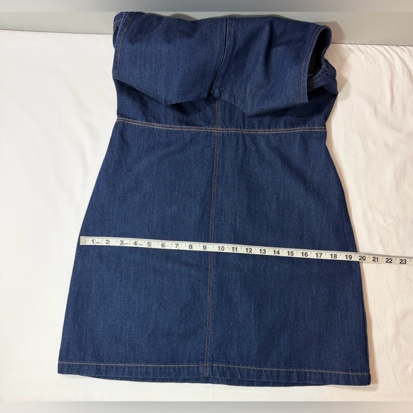 French Connection Linaira Denim Sheath Women’s Dress Size Medium - Picture 13 of 15